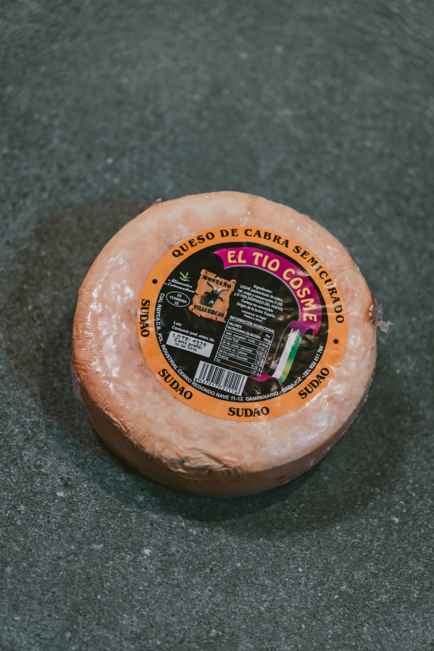 Queso de cabra semicurado de tio cosme