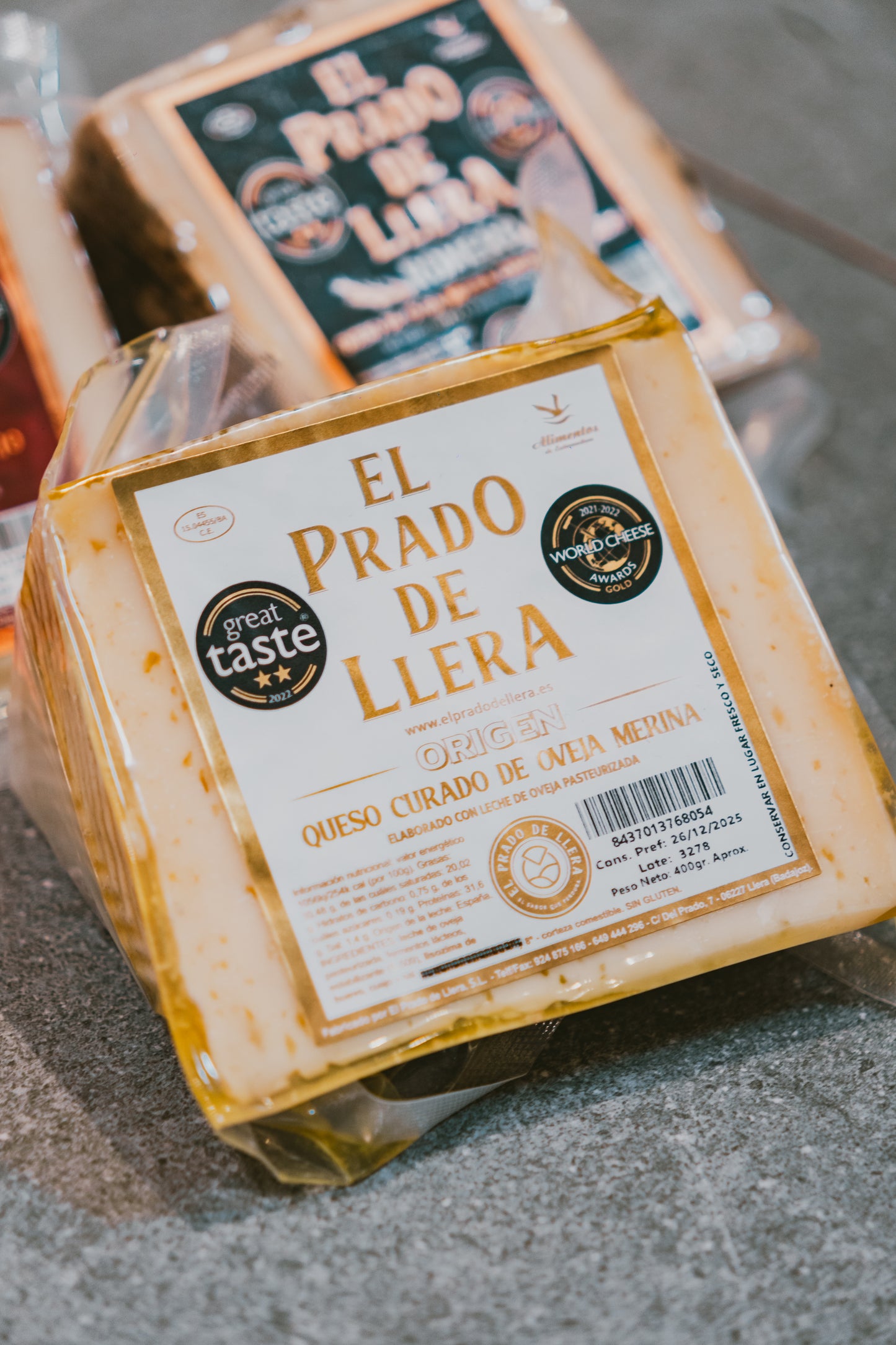 Queso de oveja curado Origen El prado de Llera