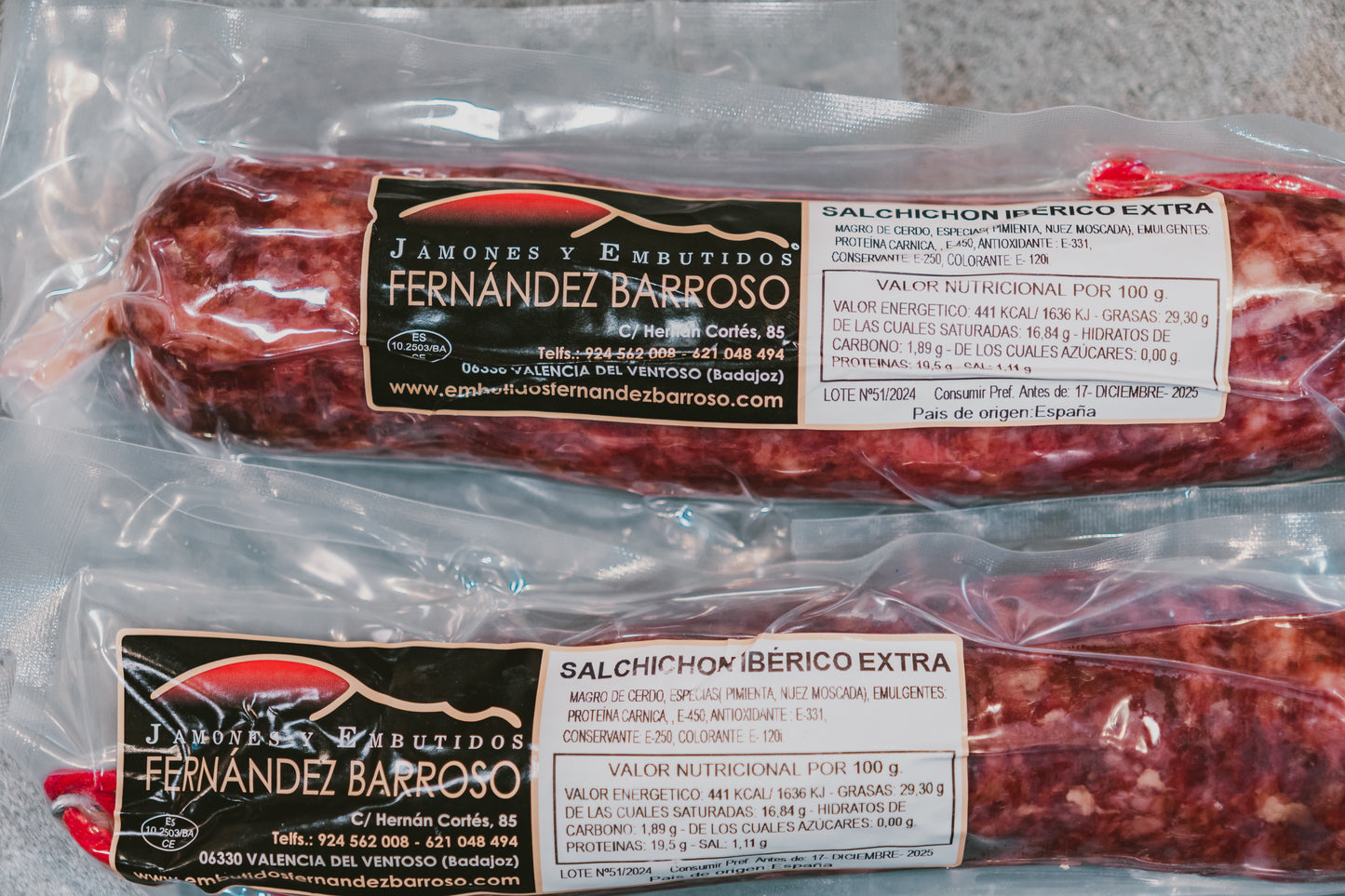 Salchichón ibérico extra