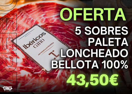 5 sobres loncheado paleta bellota 100%